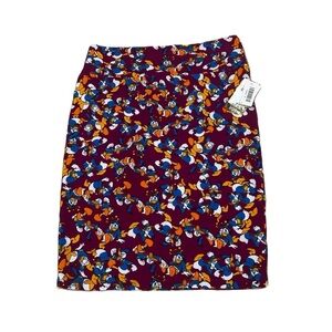 NWT LuLaRoe Disney Collection Donald Duck Print Cassie Skirt Size XL